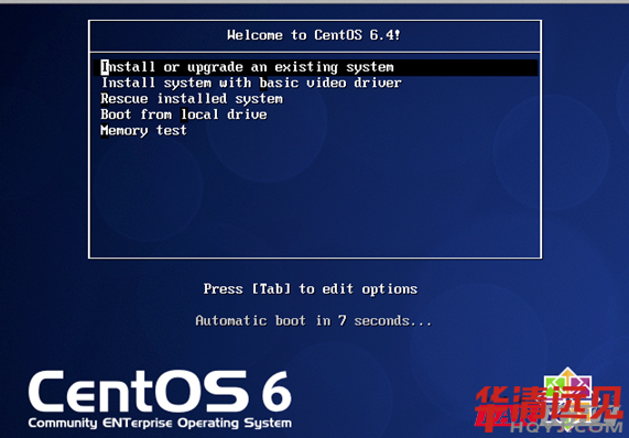 Centos Linux系統安裝界面