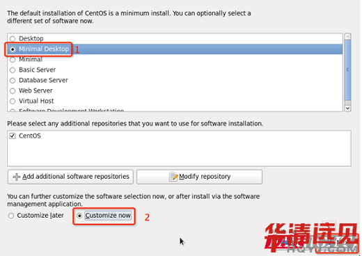 選擇小化桌面安裝